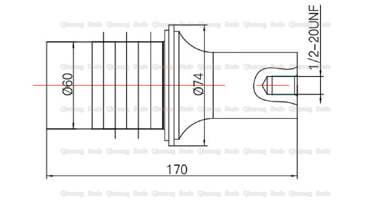 15 Khz Piezoelectric Ceramic Ultrasonic Welding Transducer 3600 Watt 60mm Diameter