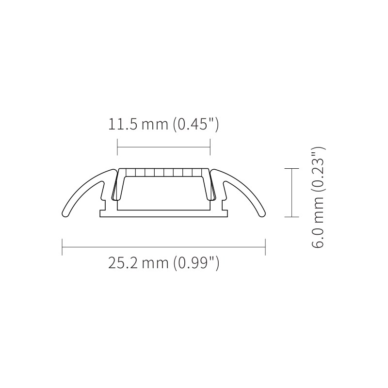 Led strip aluminium profile Recessed LED Aluminum Extruded Channel