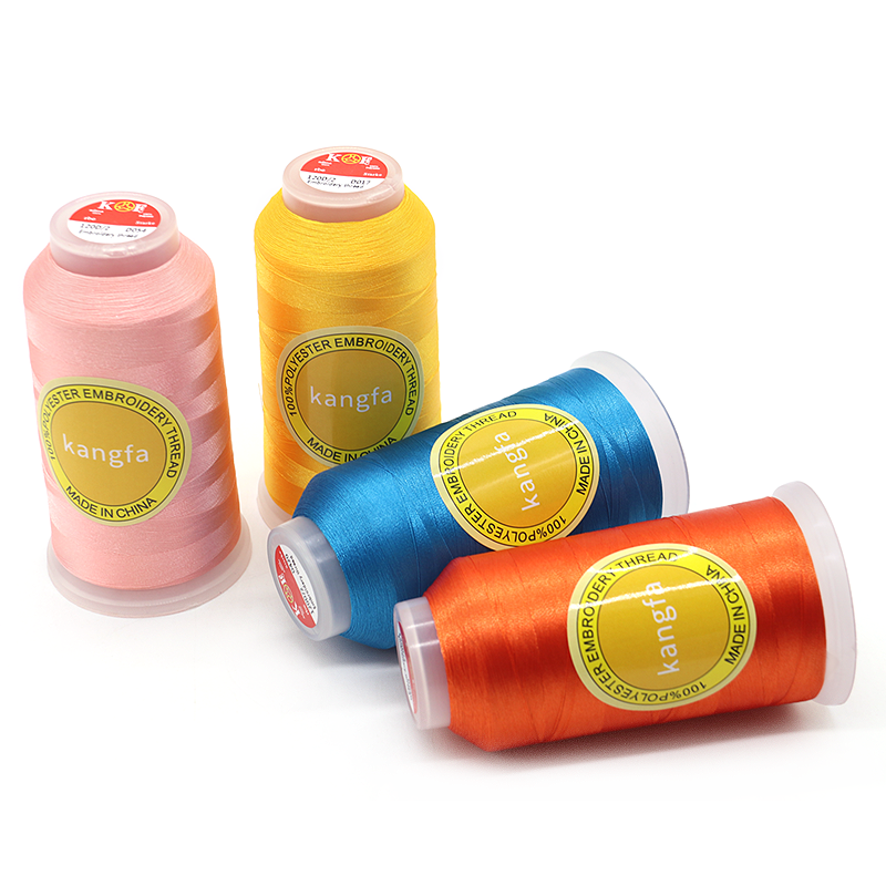5000m 160g Mercerized Embroidery Thread for Embroidery Machine 150D/2 100% Polyester