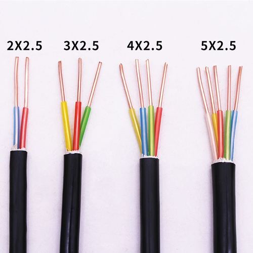 Flexible Power Cable H07RN-F 4 x 25mm Electric Cable with PVC Insulation Material