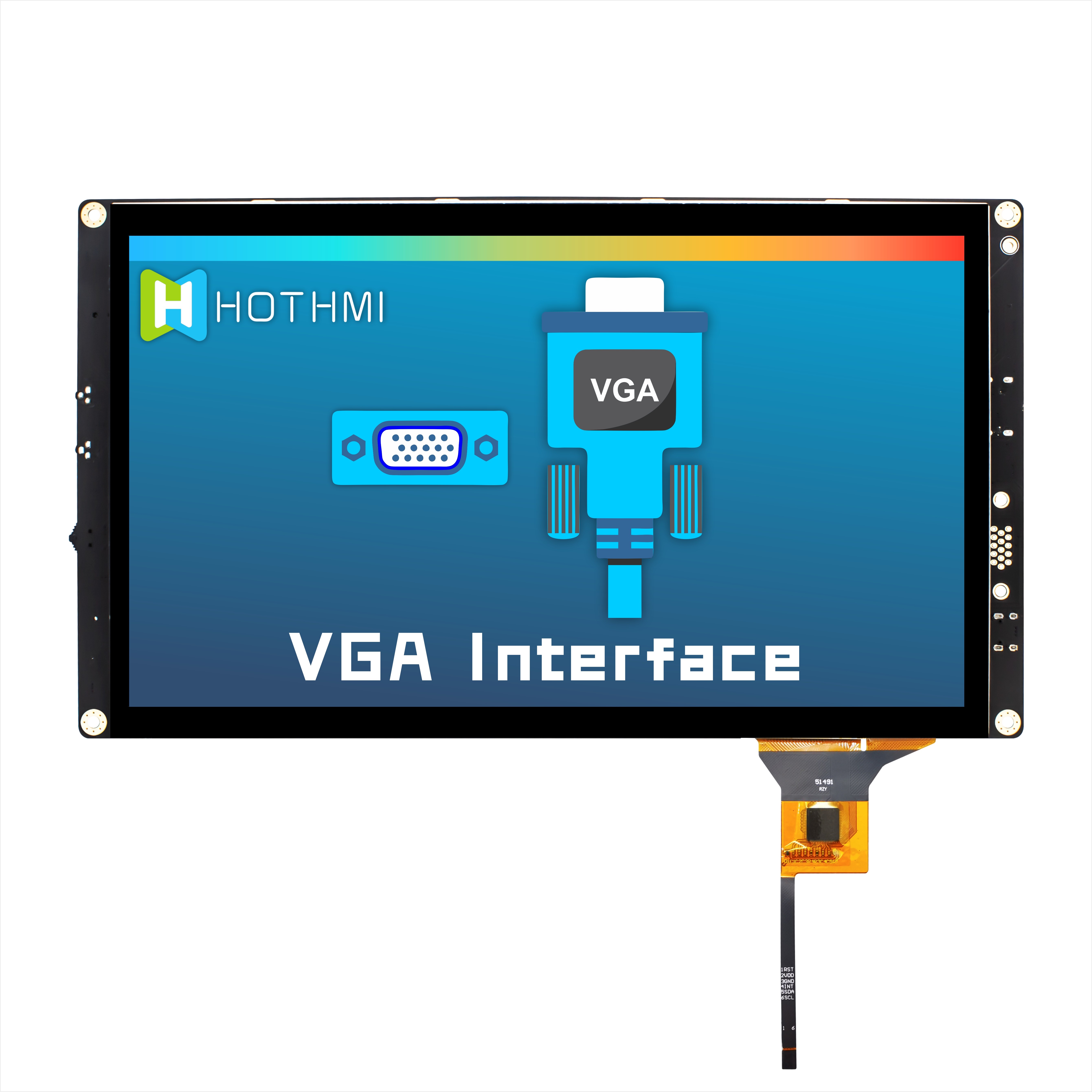 10.1 Inch HI IPS 1024x600 TFT LCD Module Display Capacitive Touch With Raspberry Pi