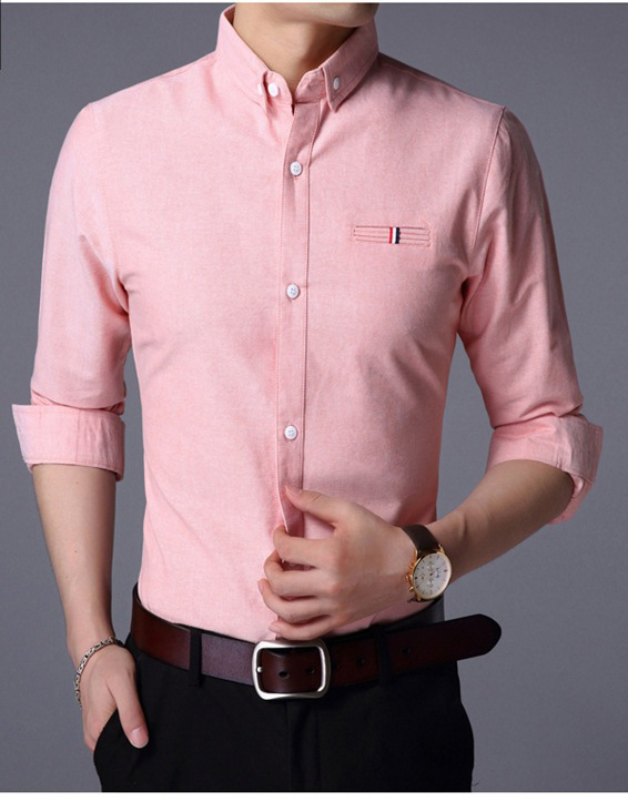 Vintage Custom Cotton All Over Print Plus Size Casual Long Sleeve Men's Oversized Shirt