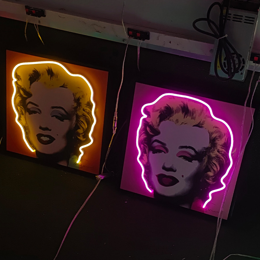 Custom UV famous People neon sign 12v silica gel led neon sign waterproof signage