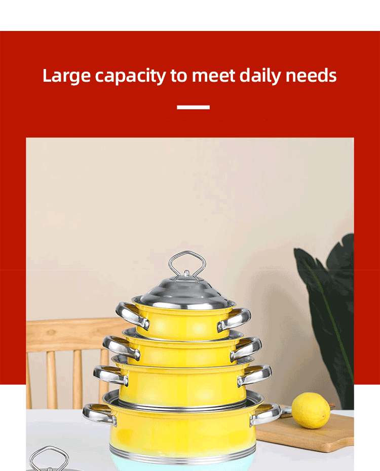 Factory Wholesale Different Size Cookware Set Custom Pots Wholesale 5PCS Stainless Steel Cooking Pot Set