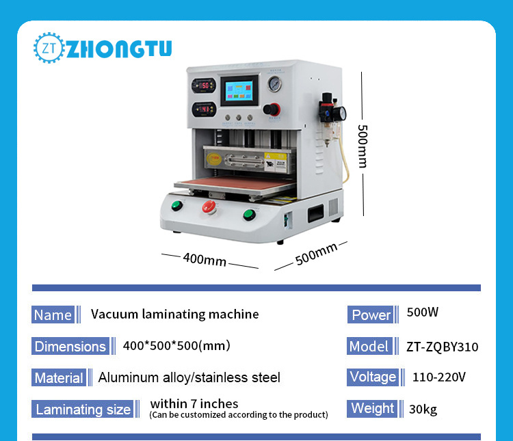 Nine Years Experience in Independent of Factory Manufacturer Vacuum Oca Laminate Machine for Phone Tablet Repair