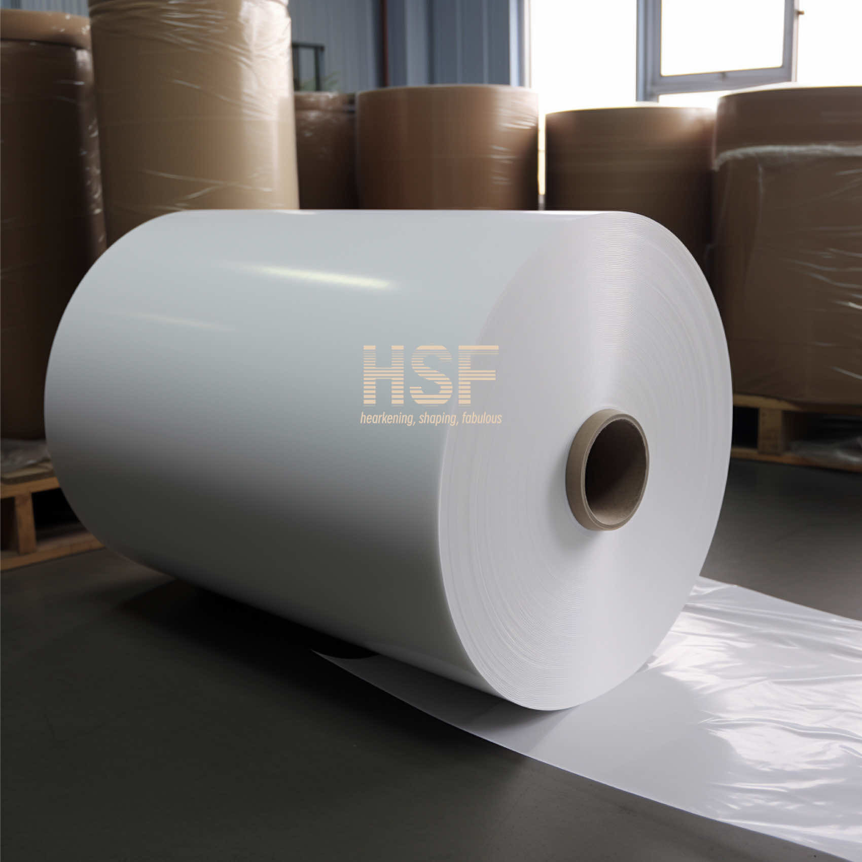 60 μM Opaque White PE Release Film Silicone UV Cured For Protective And Packaging, Tapes, Labeling And Graphics