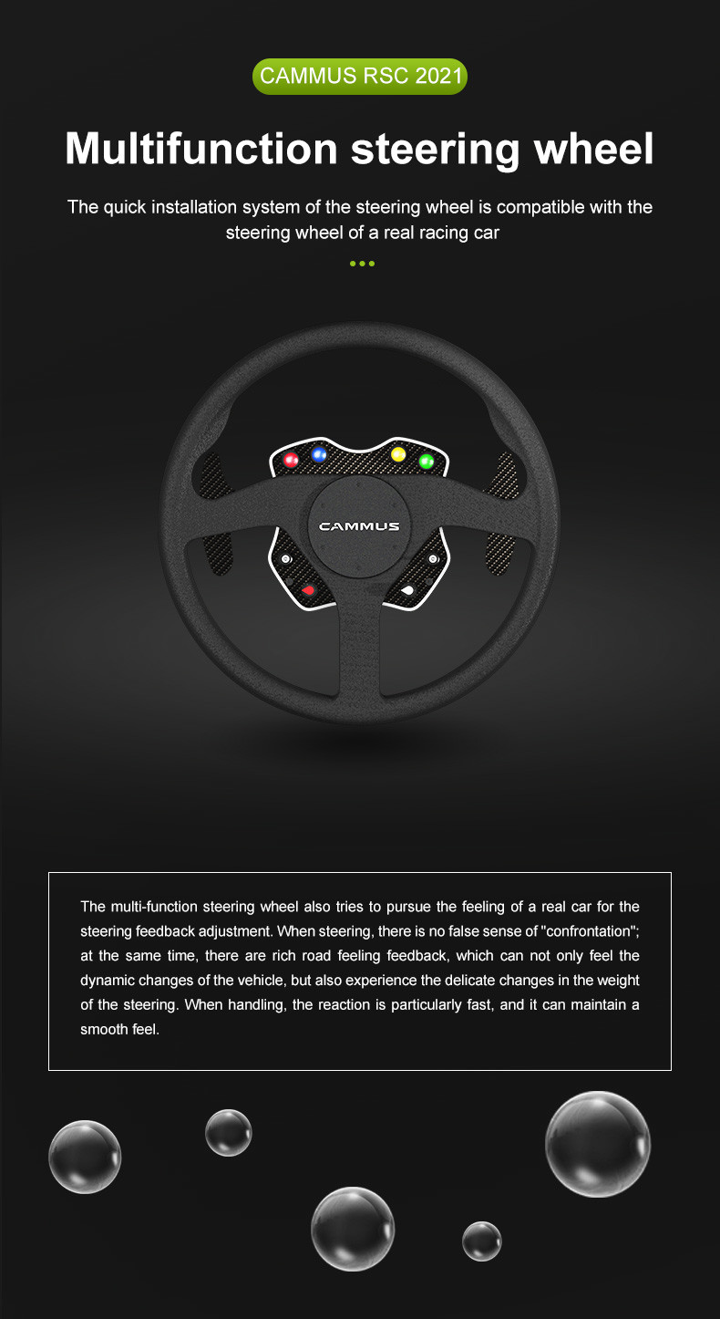 180 Degree Steering Cammus F1 Car Racing Simulator Cockpit