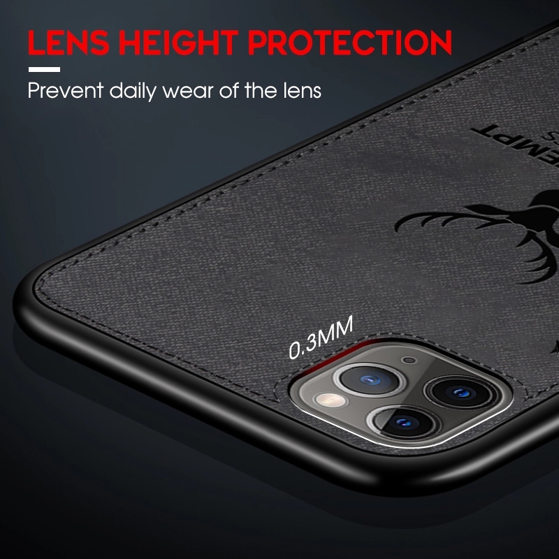 BROWN PU Elk Leather Phone Case Cover For IPhone HUAWEI SAMSUNG Scratch-proof Function