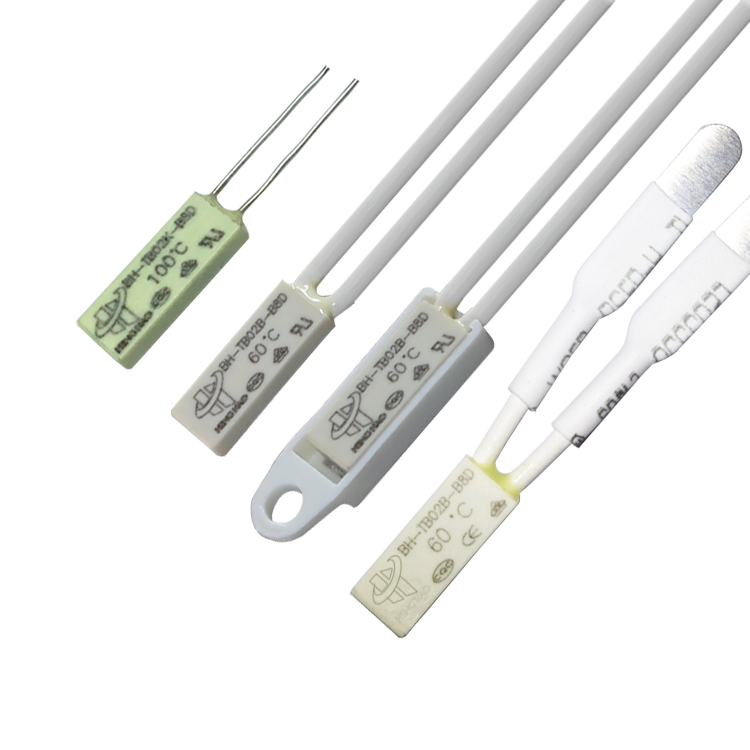 BH-TB02B-B8D Mini Thermal Protector Thermostat Switch 250V 2A