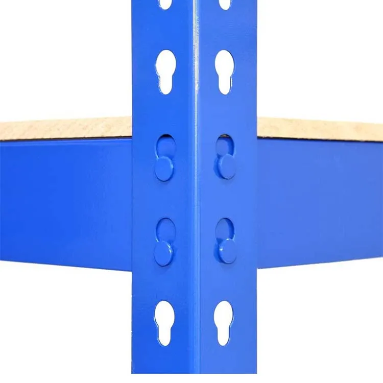 Blue Garage Storage Shelves Warehouse Rack Heavy Duty Single Sided