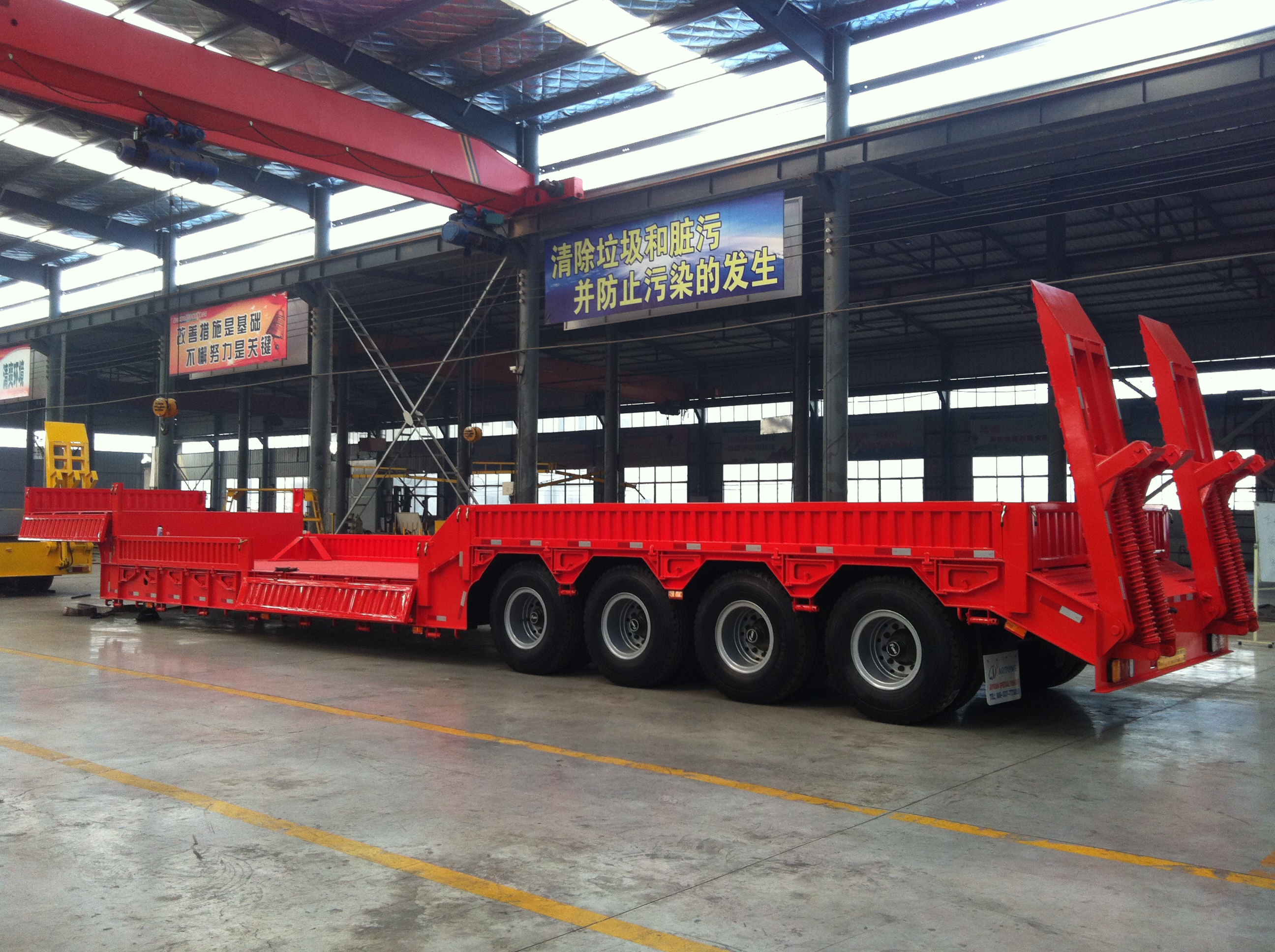 Hydraulic Multi Axle 35-100 Ton Bulk Cargo Carrier Lowboy Trailer Within Your Budget