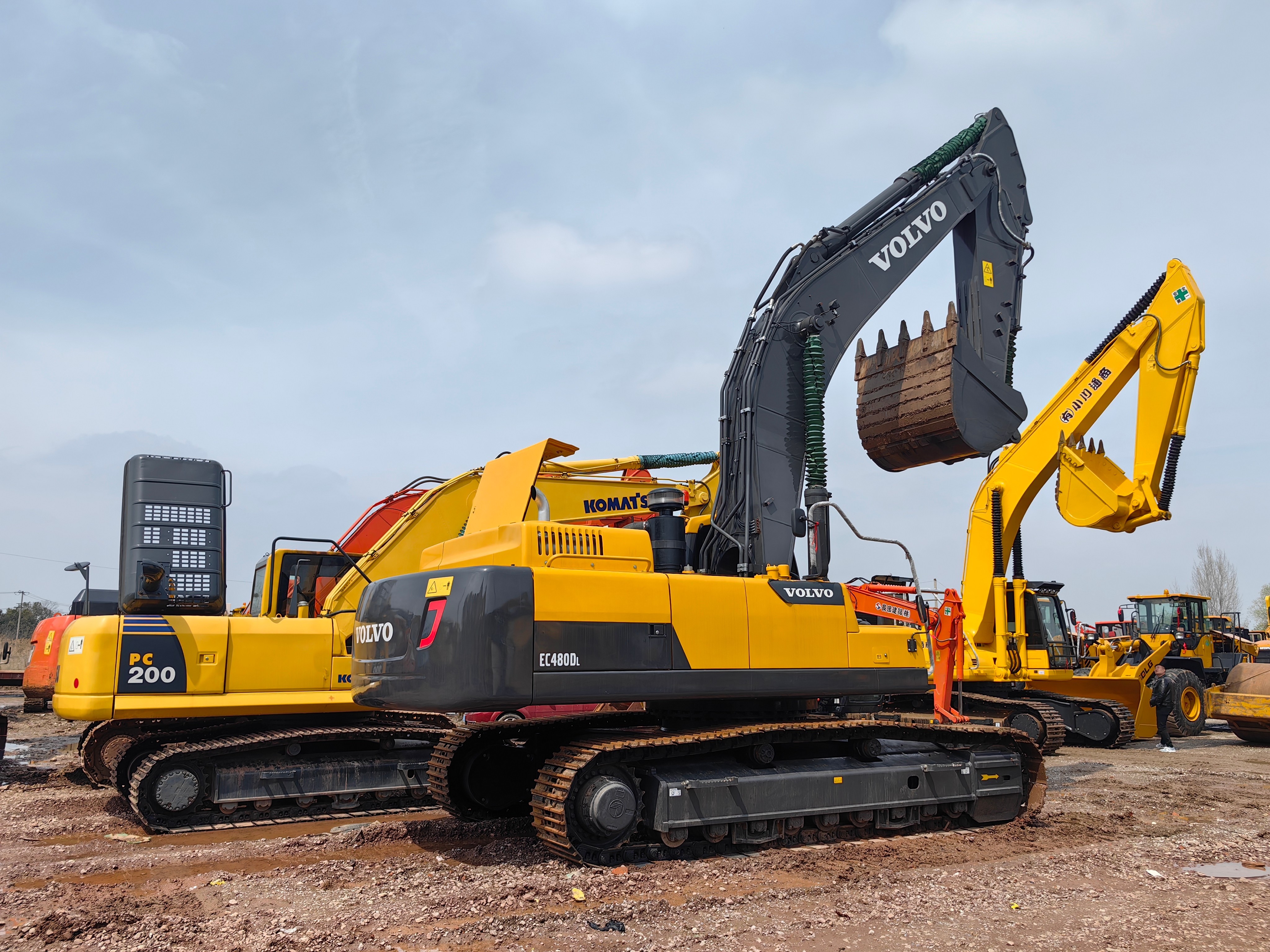 Used Heavy Volvo Ec480dl Earth Moving Excavator Second Hand 48Ton Machinery