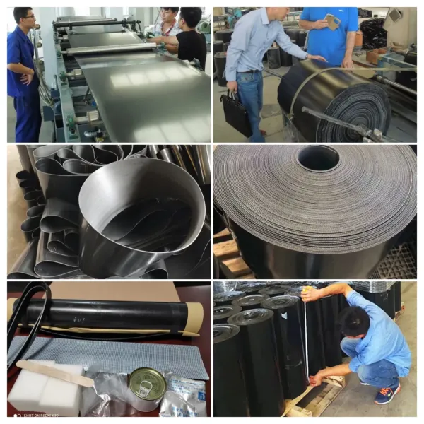 Fiber Reinforced Heat Shrinkable Sleeve Tape for HDPE Drainage / Sewage Pipeline Fitting
