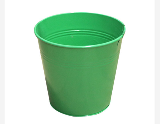 Decorative Metal Wine Bucket Household Cleaning Galvanized Pail With Handle
