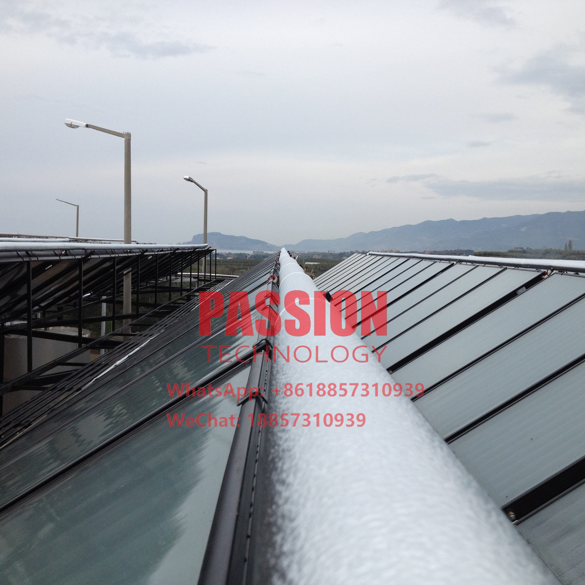 Flat Plate Solar Collector Solar Water Heating Panel Hotel Room Solar Heating Collector 5000L Solar Water Heater