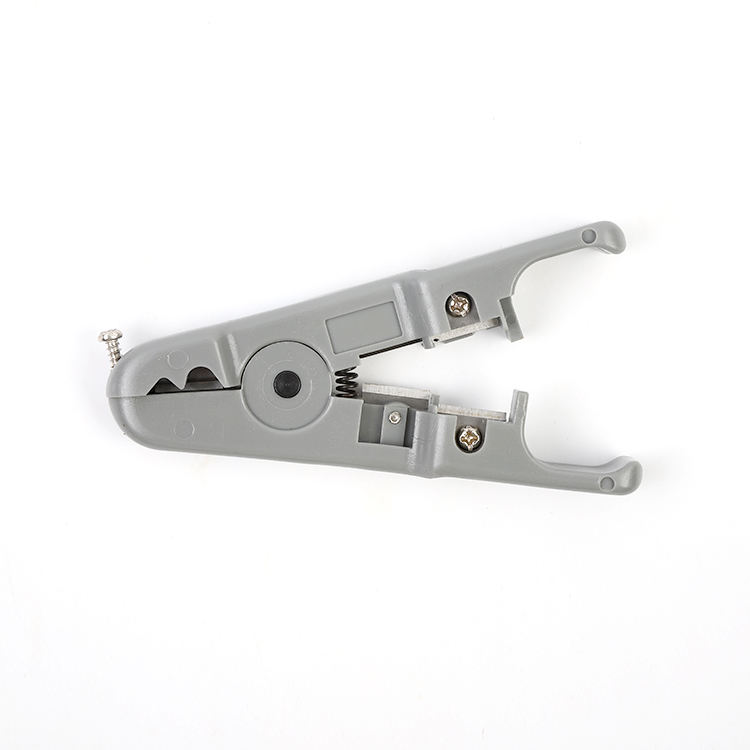 Gray Universal Wire Stripping And Twisting Tool Plastic Molded Handle