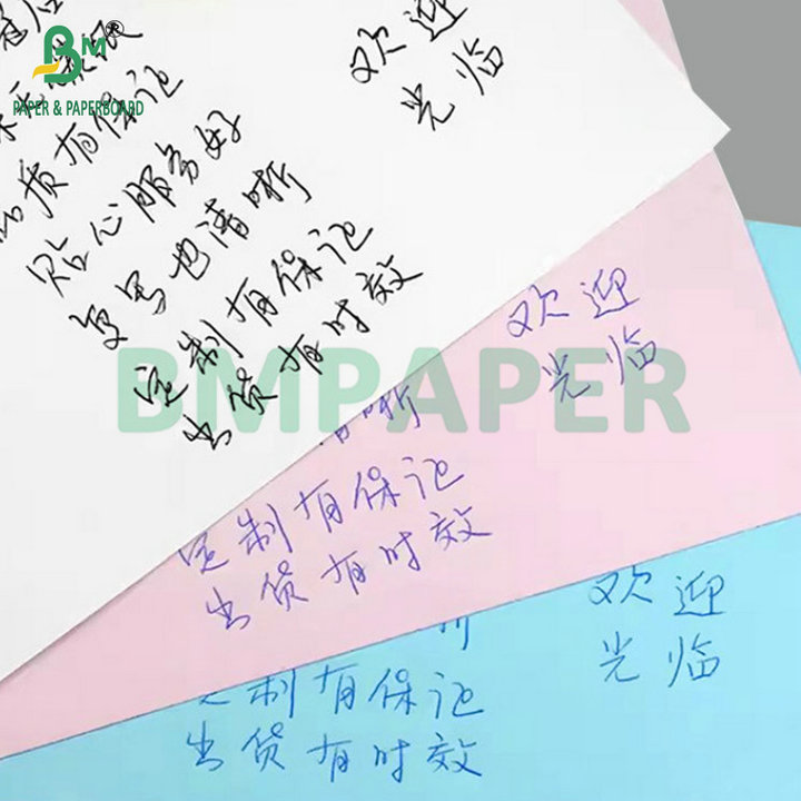 70gsm 75gsm Carbonless Copy Paper Black Blue Image Extended Sheets 8.5x14''