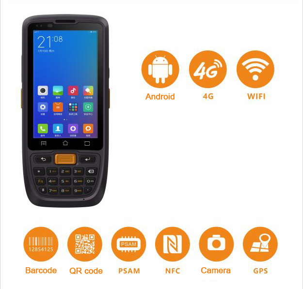 Kebo PDA-X8 industrial 4 inch PDA Barcode Scanner Mobile Android 9.0 Handheld Terminal for Inventory System