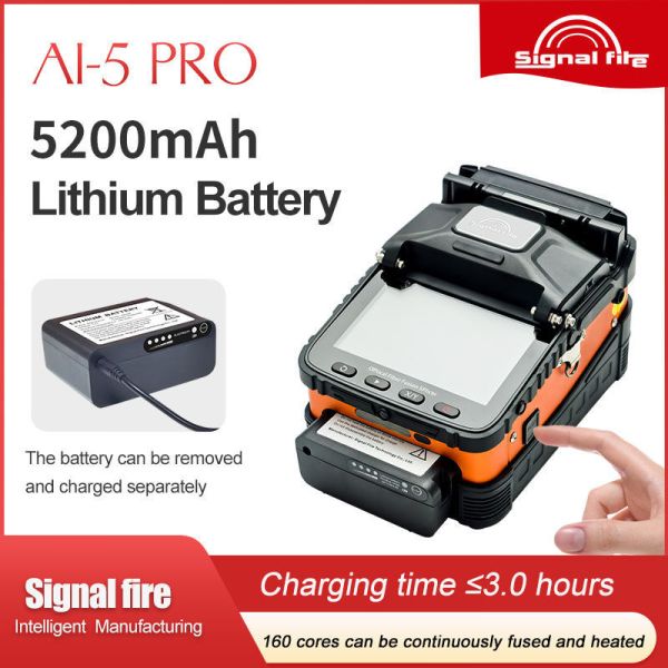 New FTTH AI-5Pro Electromechanical Core to Core Alignment Fiber Fusion Splicer Welding Machine