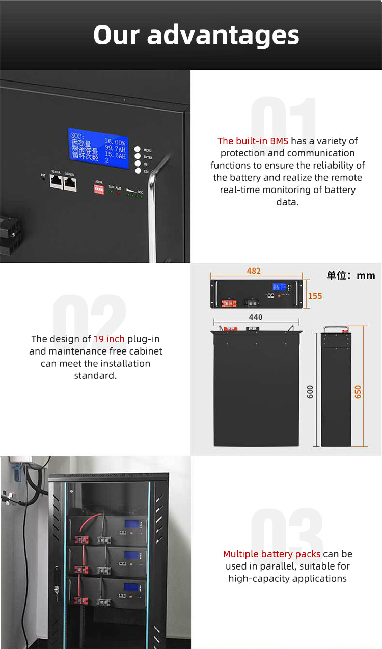48V 100AH Energy Storage Lithium Battery for Communication Base Station