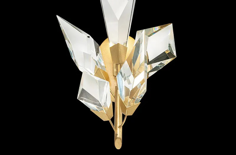 Creative Modern Crystal Wall Sconce With Clear Glass Shade D160*H270