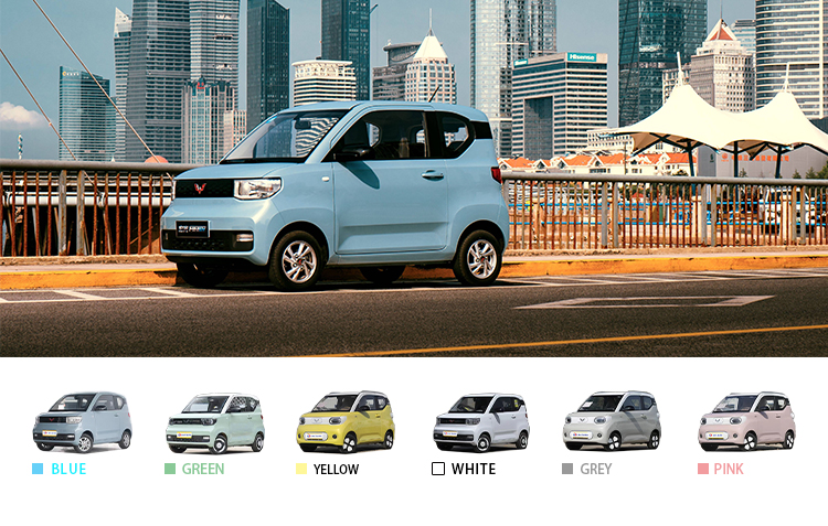 2024 Micro Energy Vehicle 200km Range Left-Steering 2 Seats Wuling Mini EV Long Range