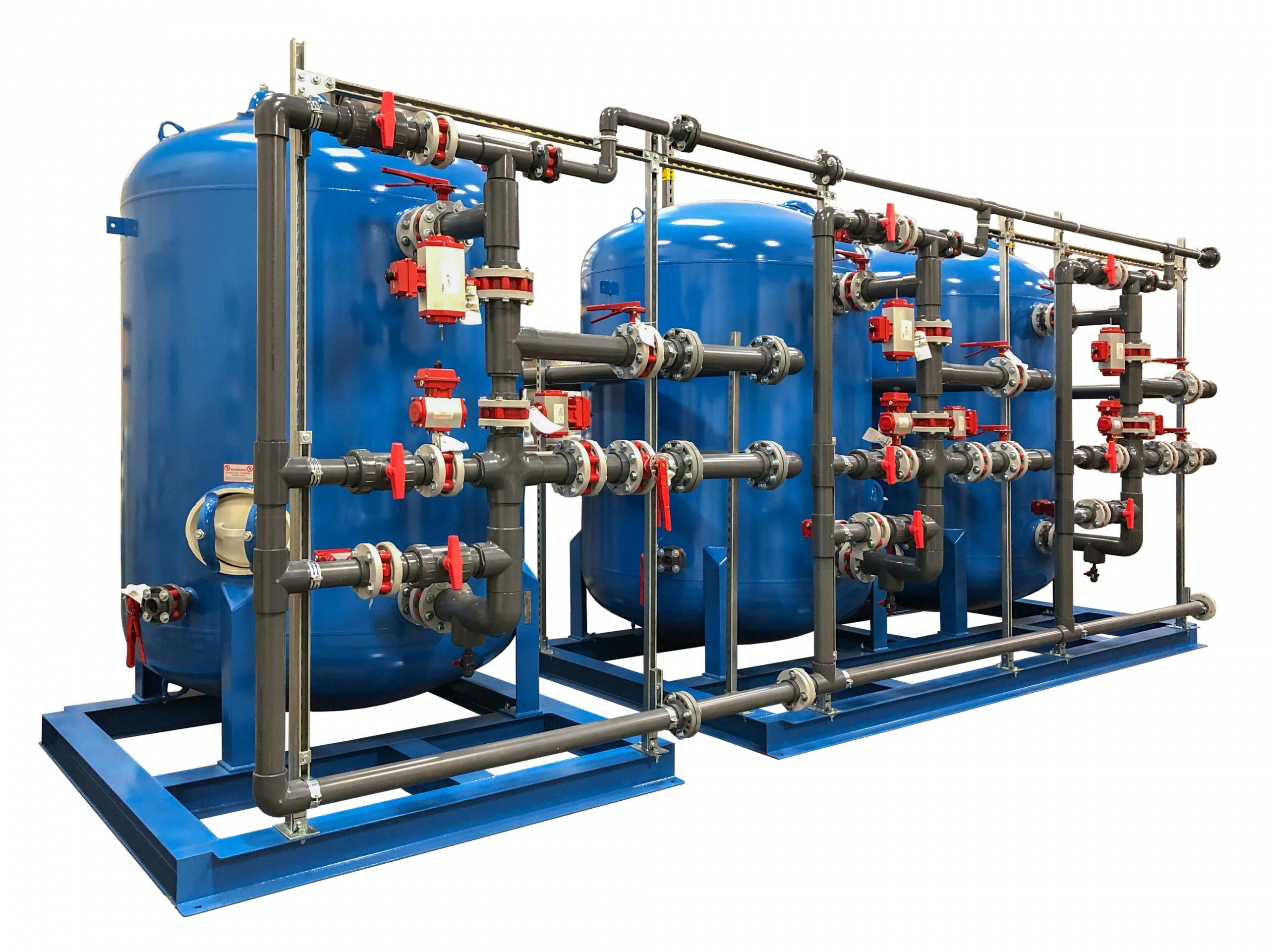 Skid Mounted Custom Automated Machines Air Preparation Regulating Valves Manifolds