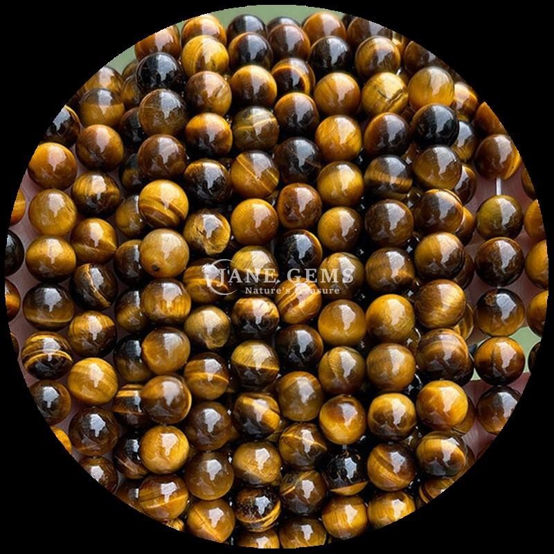 Polished 8mm Round Cut Gems Bead in Assorted Colors for Beadwork Projects