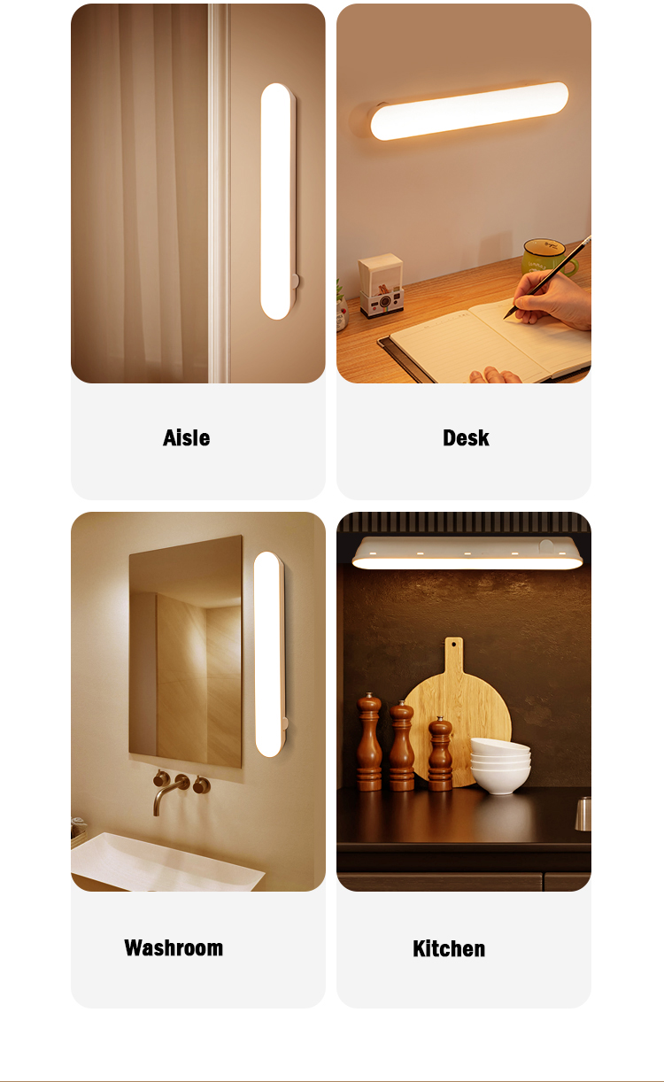 Wireless Human Body Induction Lamp 2700K Motion Sensor Night Light