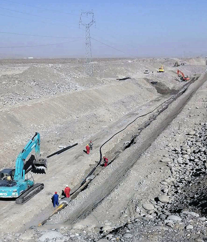 Reinforced UHMW PE Pipe , Composite Non Metallic Pipe Materials