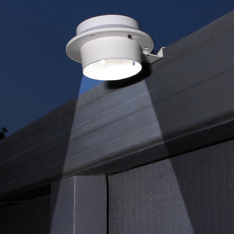 Solar fence Roof Gutter Garden Wall Lamp Path Lighting