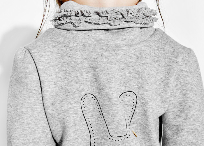 Crew Neck Girls Size 10 Clothes , Girls Pullover Sweatshirt Double Layer Collar