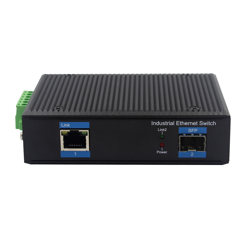 Industrial Gigabit SFP Media Converter 10/100/1000M SFP Optic Media Converter DC12V