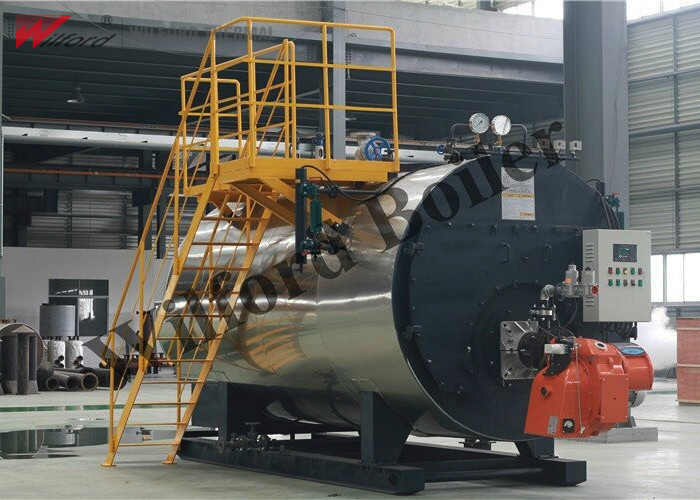 Corrugated WNS 193℃ 20T Oil Fired Steam Boiler