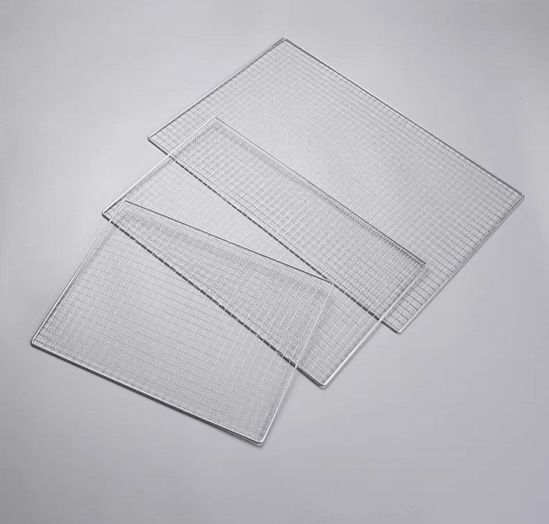 Stainless Steel BBQ Grill Mesh Grilling Meat And Vegetables Barbecue Net Mesh