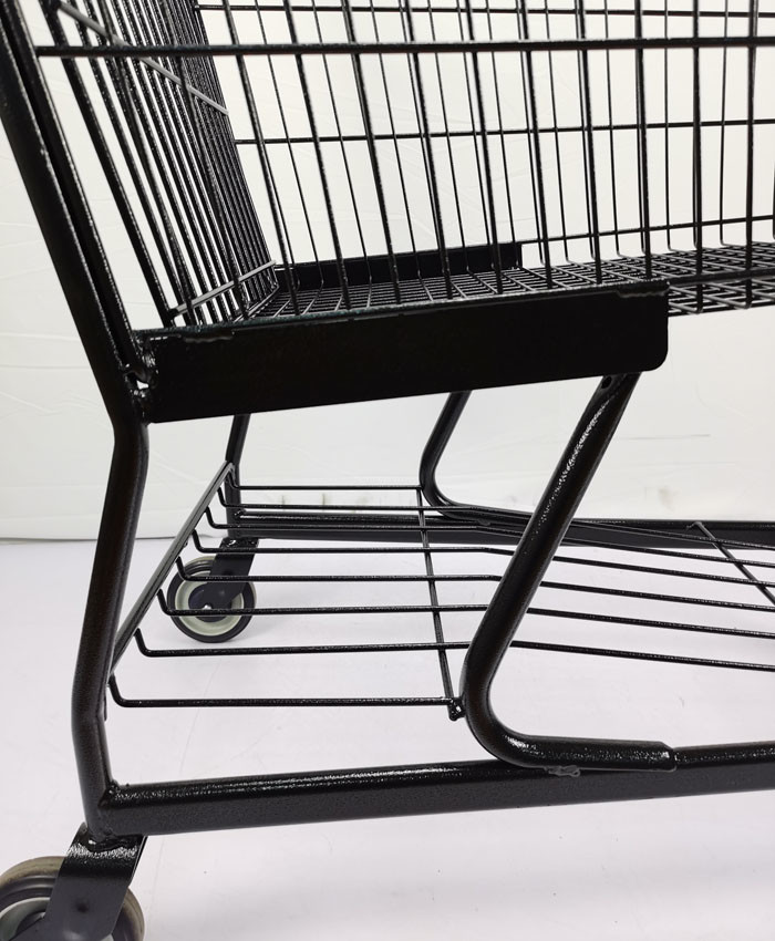 Customized 100L Large Basket Supermarket Shopping Trolley With Handle Small Basket