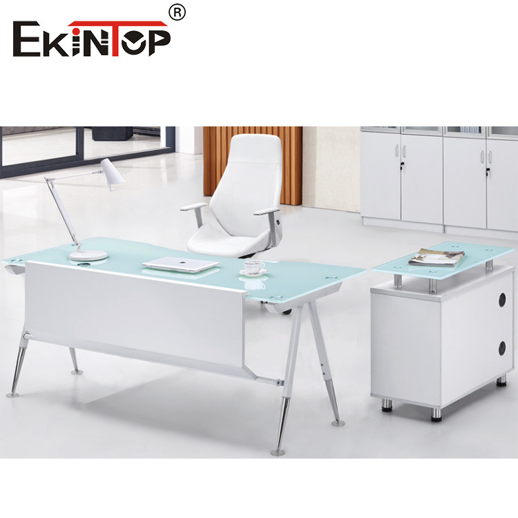 modern glass desk