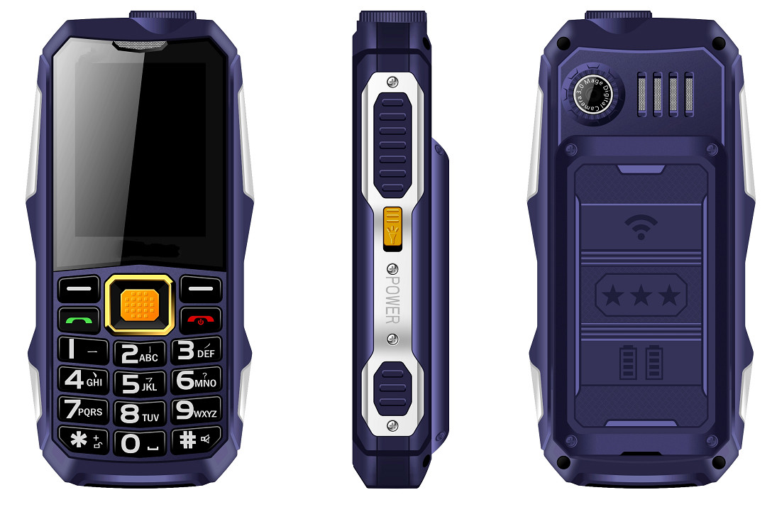 2.4inch Low Price MTK6261D Big Keypad Feature Mobile Phone Power Bank