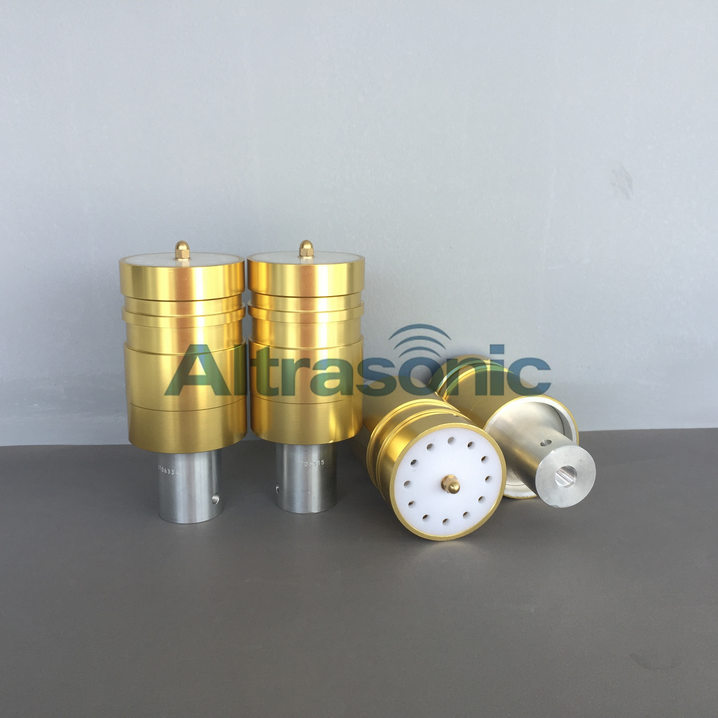 Replacement 20Khz Branson803 Ultrasonic Converter / Ultrasonic Transducers With Golden Shell
