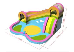 Buy cheap Quadruple Stitching Family Inflatable Bouncer With Pool product