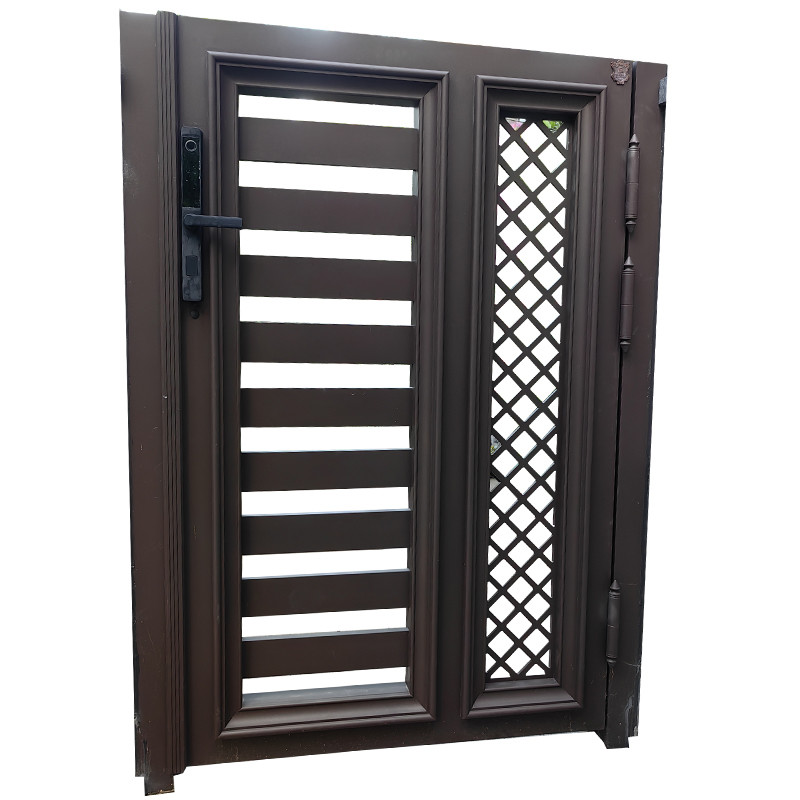 Pretreatment Double Iron Storm Aluminium Fence Gate For Outdoor Living Space