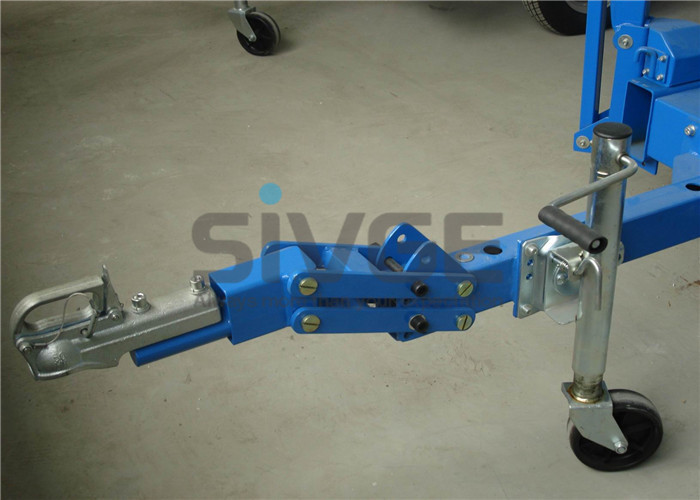 Hydraulic Single Mast Aerial Work Platform 8m Height Trailer Type Lift For Ceiling