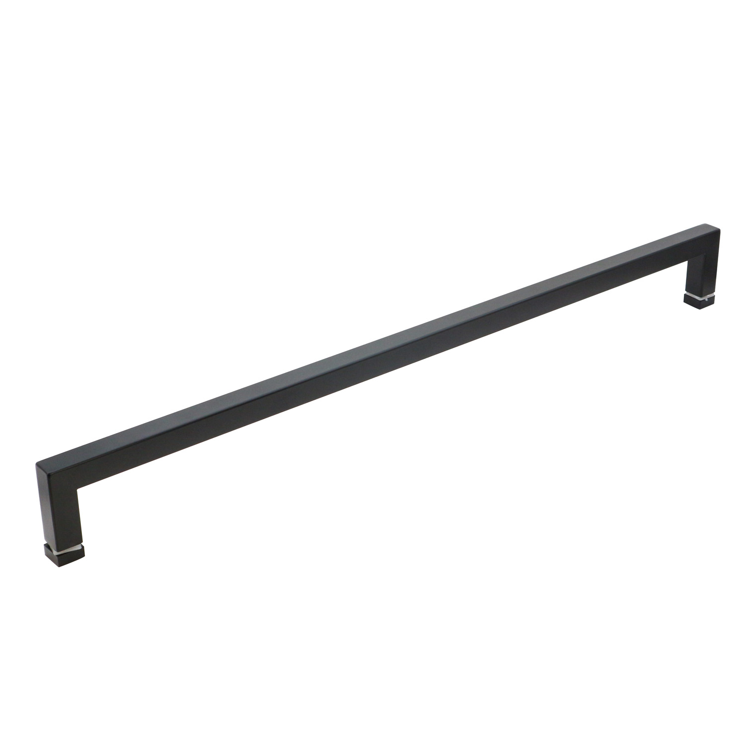 200*200*19*1.0mm Long Black Finish Hotel Glass Sliding Door Single Sided Shower Handle
