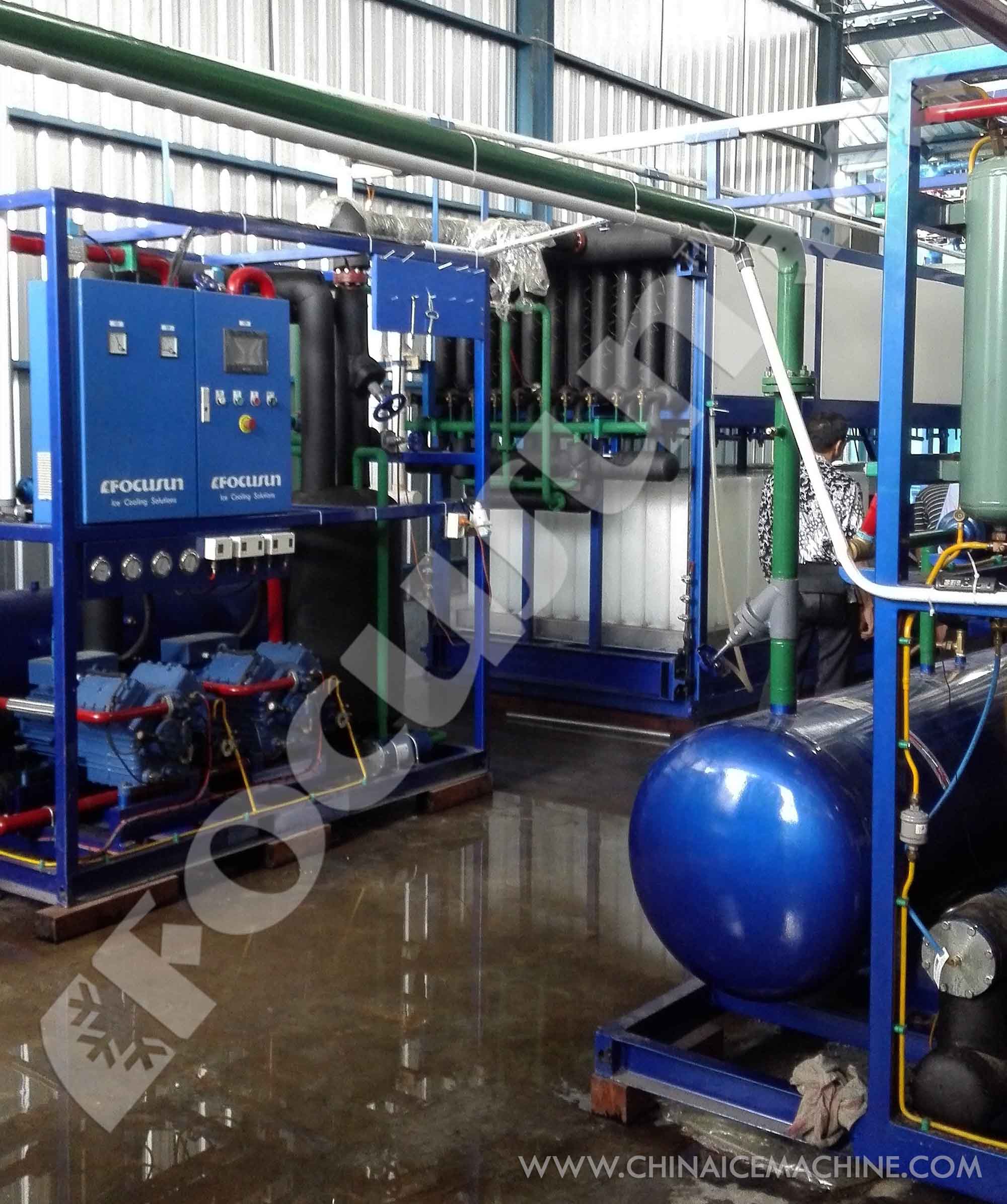 Direct Cooling System 10 Ton/Day Ice Block Making Machine for Heavy Duty Applications