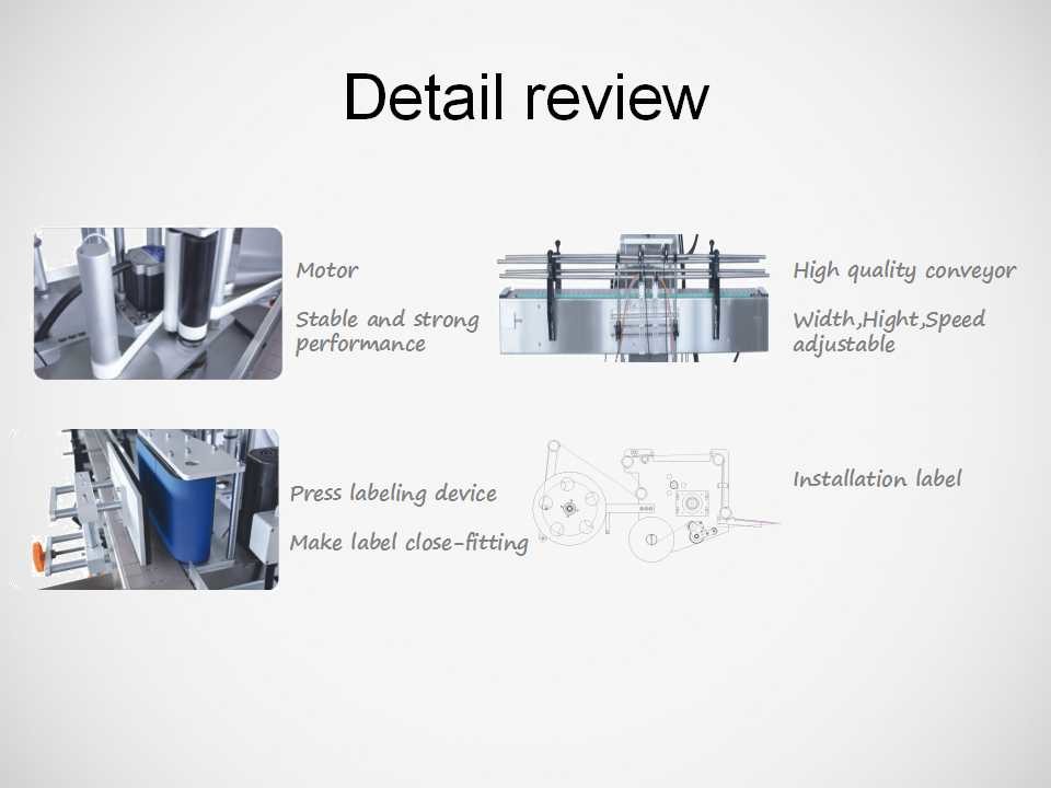 550w Automatic Round Bottle Labeling Machine Sticker Label Plastic Bottle Linear Type