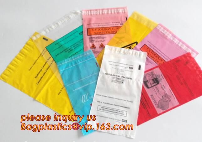Poly Plastic Medical Specimen Bags Hospital Bag Medical Vomit Bag, specimen bag autoclavable biohazard bags high quality