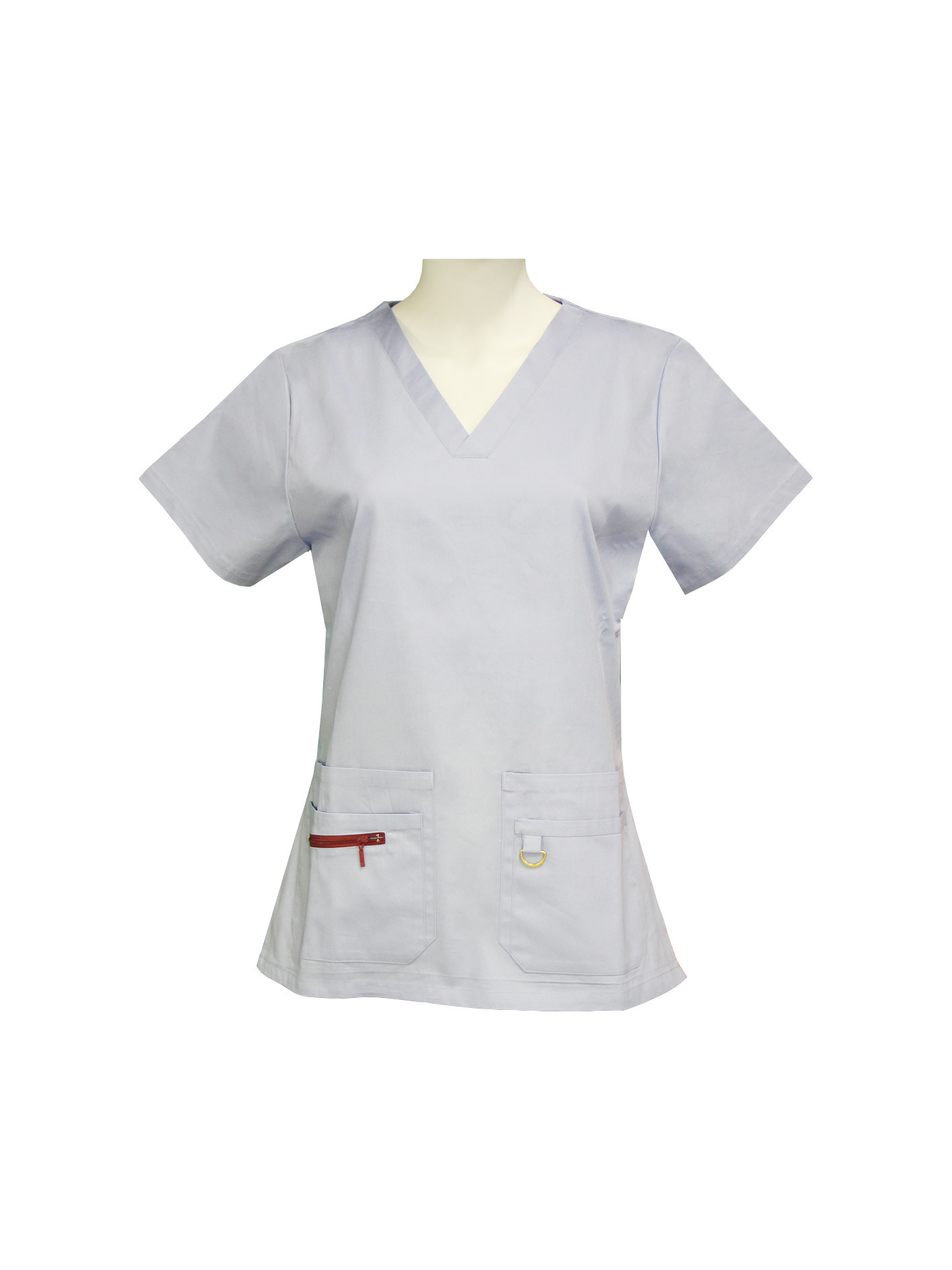 160 GSM Yellow Short Sleeve Scrub Top 65 % Polyester 35% Cotton