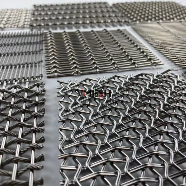Customized Beautiful Plain Weave Decoration Screen Partition Architectural Metal Panels