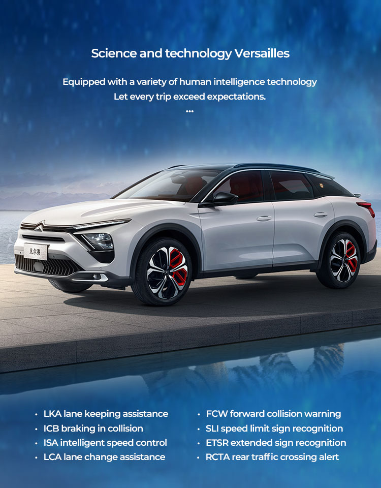 Panoramic Sunroof Petrol Cars 2023 Used Citroen Versailles CX5 with Maximum Torque 200-300Nm and Design Online