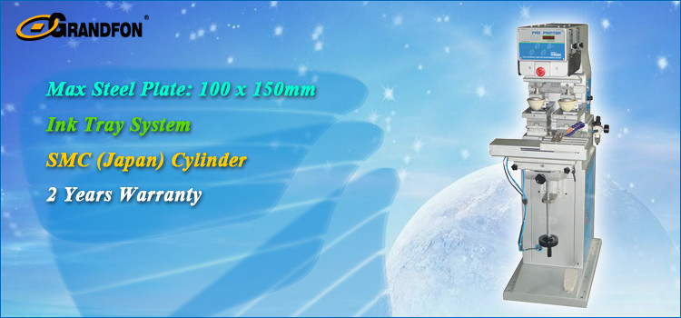 digital pneumatic 2 color pad printing machine with shuttle gift printing